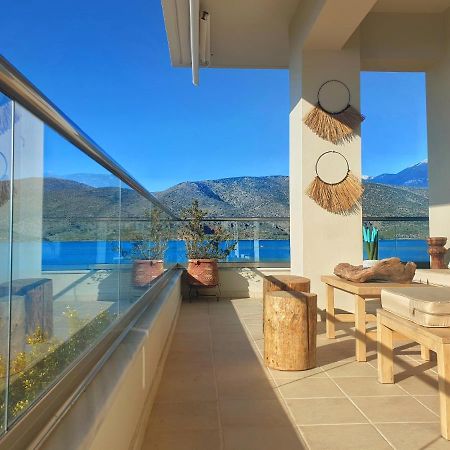 Boho Beach House In Itea-Delphi 外观 照片