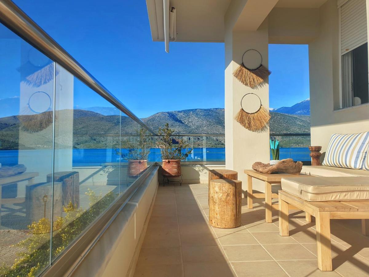 Boho Beach House In Itea-Delphi 外观 照片